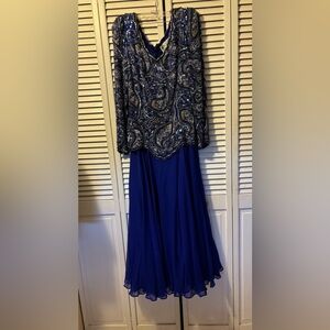 Oleg Cassini Blacktie Beaded Purple dress